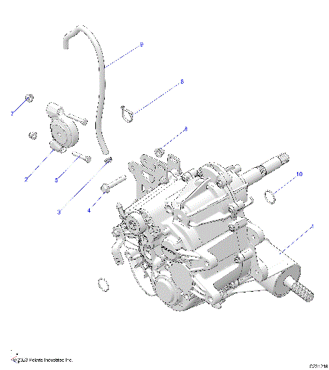DRIVE TRAIN, MAIN GEARCASE MOUNTING - R25CCA57A1 (C731216)