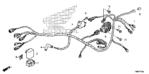 WIRE HARNESS (TRX250TM)