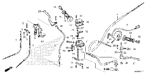 HANDLE LEVER@SWITCH@CABLE