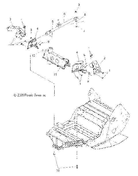 CHASSIS, SHOCK TOWERS - S15PU6NSL/NEL (49SNOWTOWER10600WIDE)