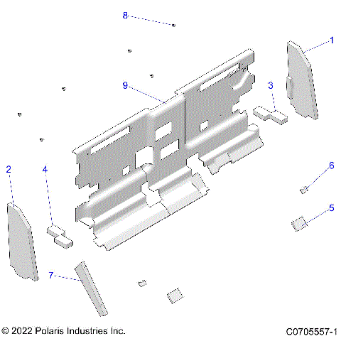 BODY, CAB FOAM AND REAR PANEL - (R23RSV99AC/RS299AC) (C0705557-1)