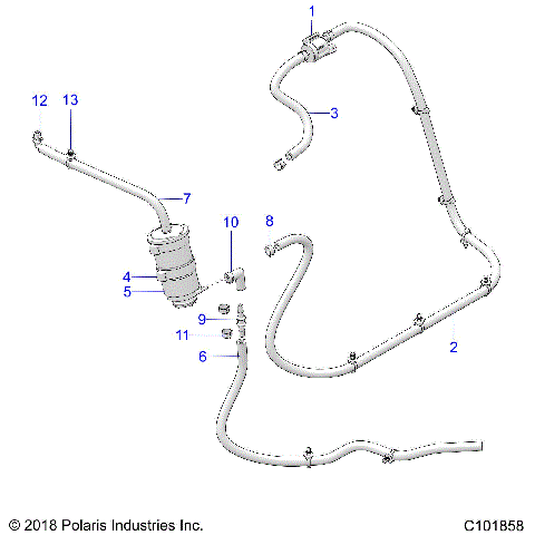 BODY, FUEL TANK EVAP - A19HAA15B7 (C101858)