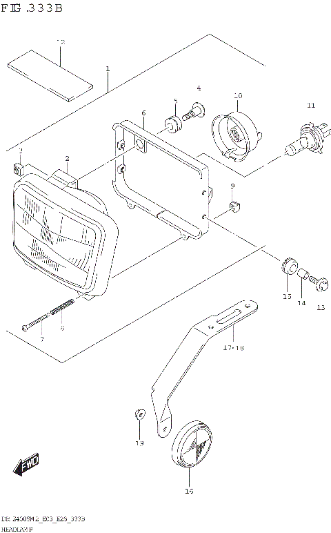 HEADLAMP (DR-Z400SM)
