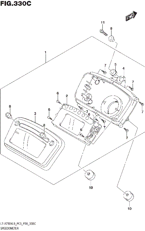 SPEEDOMETER (LT-A750XL9 P33)