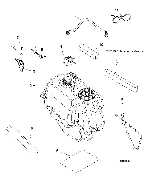BODY, FUEL TANK ASM. - A16SAA57N1 [100097]