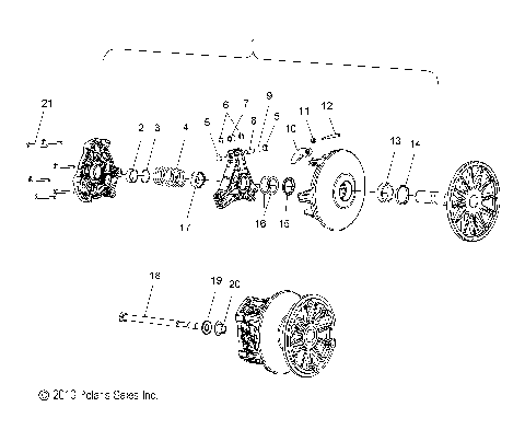 DRIVE TRAIN, CLUTCH, PRIMARY - S11PT7FSL (49SNOWDRIVECLUTCH11FSTTRG)