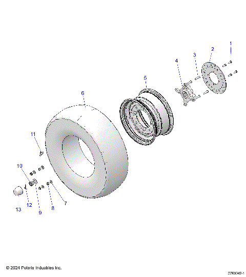 WHEELS, FRONT -   (C760042-1)