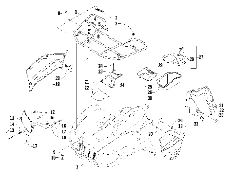 FRONT RACK AND HEADLIGHT ASSEMBLIES (LE) [88930]