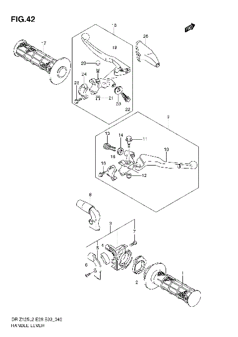 HANDLE LEVER (DR-Z125 E33)