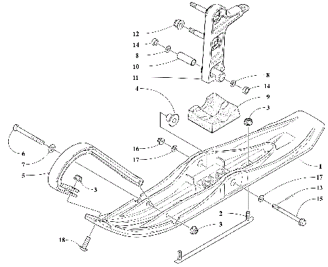 SKI AND SPINDLE ASSEMBLY [106105]