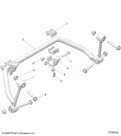 SUSPENSION, FRONT STABILIZER BAR - Z25NMB99A4/B4  (C750532)