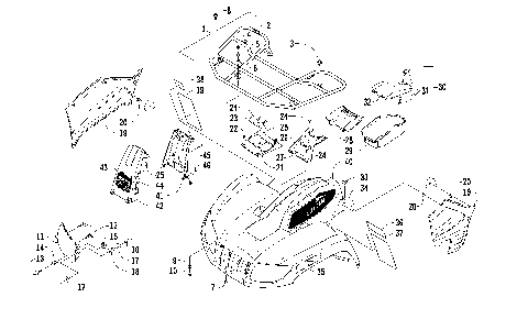 FRONT RACK, BODY PANEL, AND HEADLIGHT ASSEMBLIES [92084]