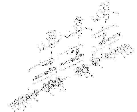 CRANKSHAFT and PISTON - B994596 (4955995599c002)