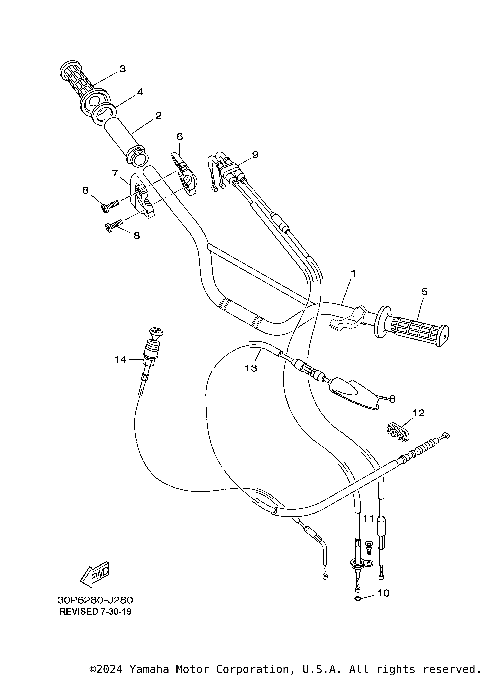STEERING HANDLE CABLE