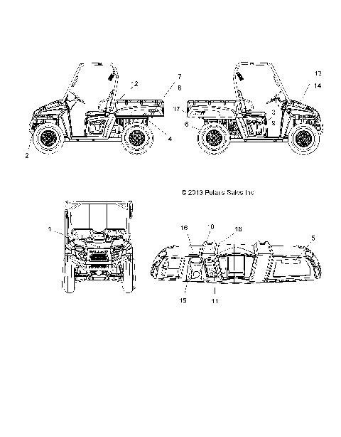 BODY, DECALS - R14RH76AA/76AC/7EAZ (49RGRDECAL14800MID)