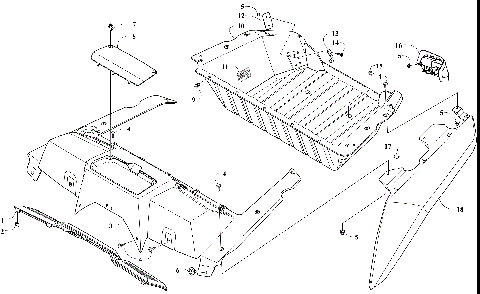 CARGO BOX AND TAILLIGHT ASSEMBLY [302985]