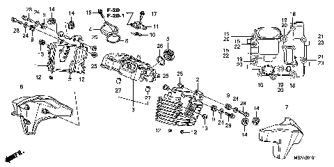 REAR CYLINDER HEAD COVER