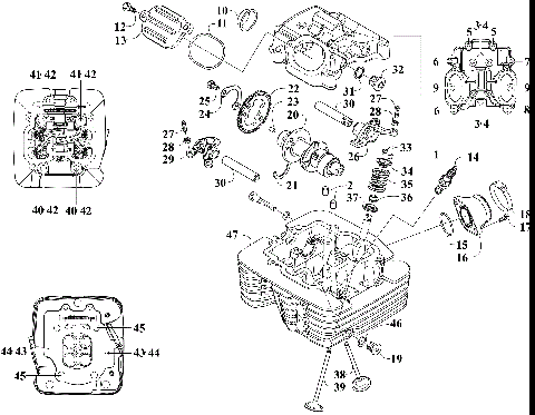 CYLINDER HEAD AND CAMSHAFT/VALVE ASSEMBLY [92402]