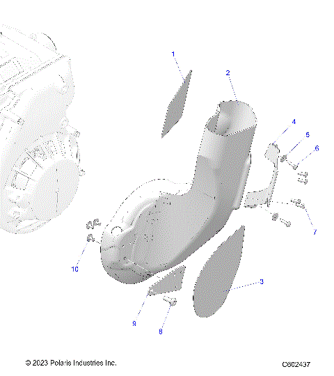 ENGINE, AIR DUCT, INLET - S24CEA5TSL (C602437)