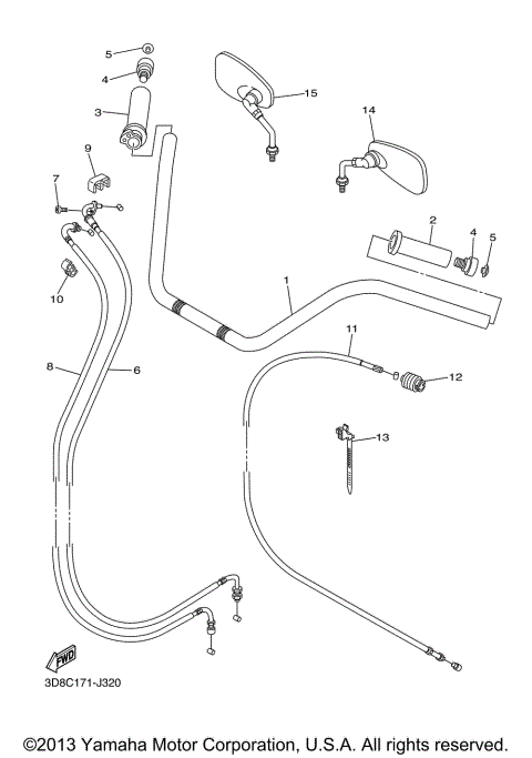 STEERING HANDLE CABLE