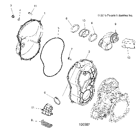 BODY, CLUTCH COVER - A16SYS95CK (100367)