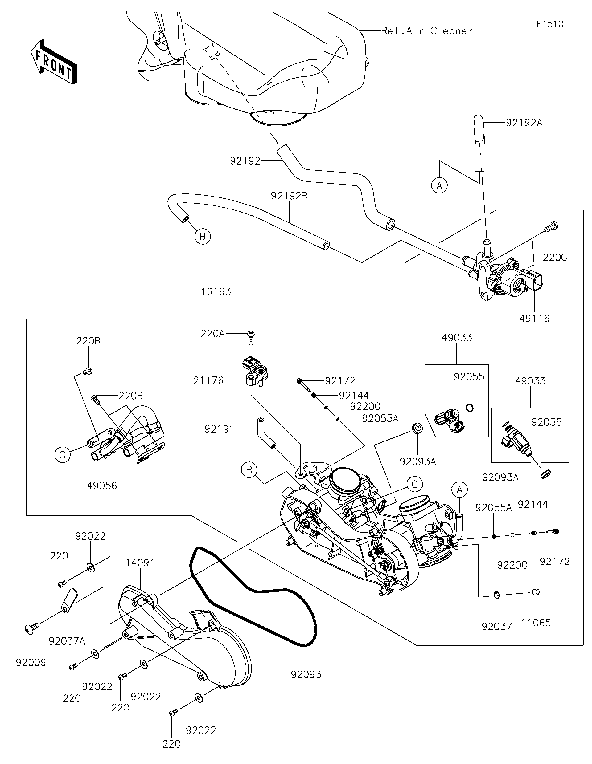 瀑布40 2021 Kawasaki Utility Vehicles Parts Fiche | Eichner Sales