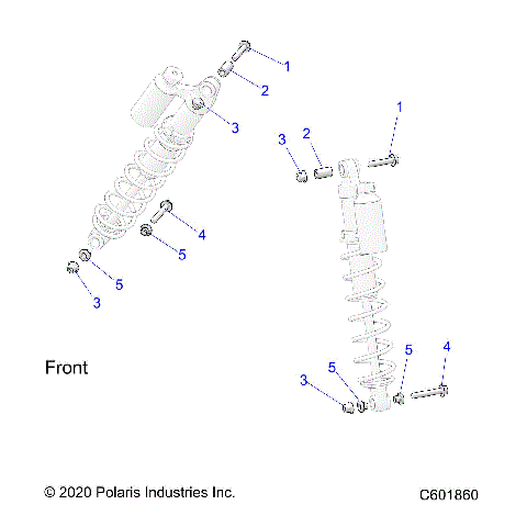 SUSPENSION, SHOCK MOUNTING, IFS - S24TLT9FEL (C601860)
