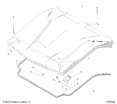 BODY, ROOF - G25GXP99 (C750544)