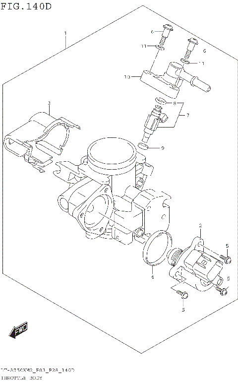 THROTTLE BODY (LT-A750XPM2 P03)