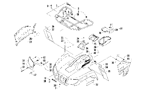 FRONT RACK, BODY PANEL, AND HEADLIGHT ASSEMBLIES [89211]