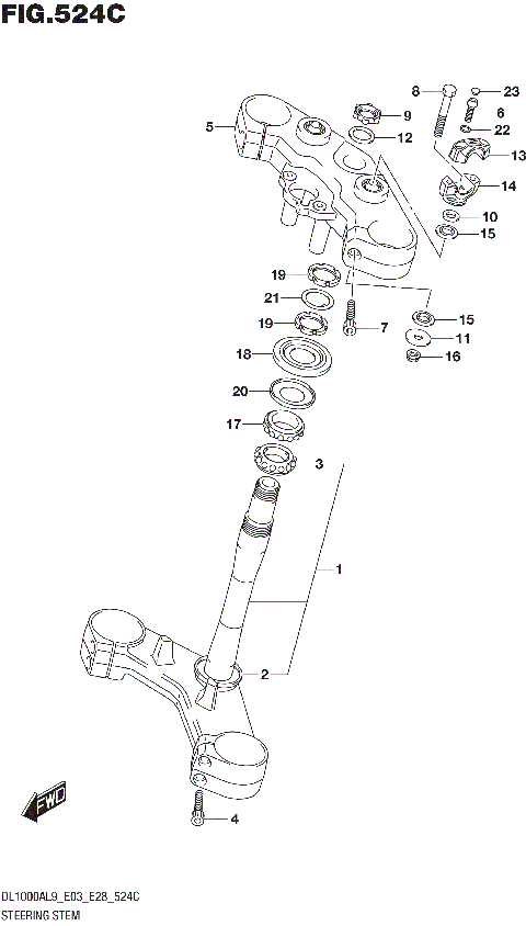 STEERING STEM (DL1000XAL9 E33)