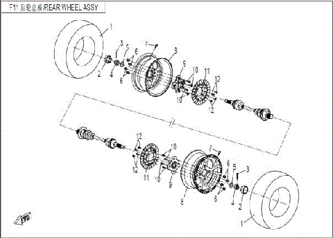 REAR WHEEL ASSY