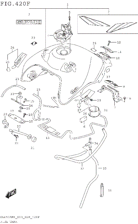 FUEL TANK (DL650XAM4 E33)