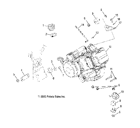 ENGINE, MOUNTING - A07MH46AA/AZ (4999200059920005A11)