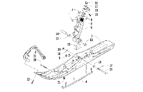 SKI AND SPINDLE ASSEMBLY [88100]