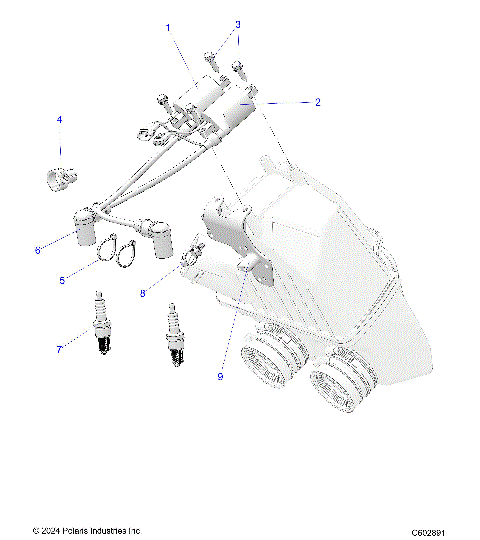 ELECTRICAL, IGNITION COIL/SPARK PLUGS - S25TFG8MS/8ME (C601976)