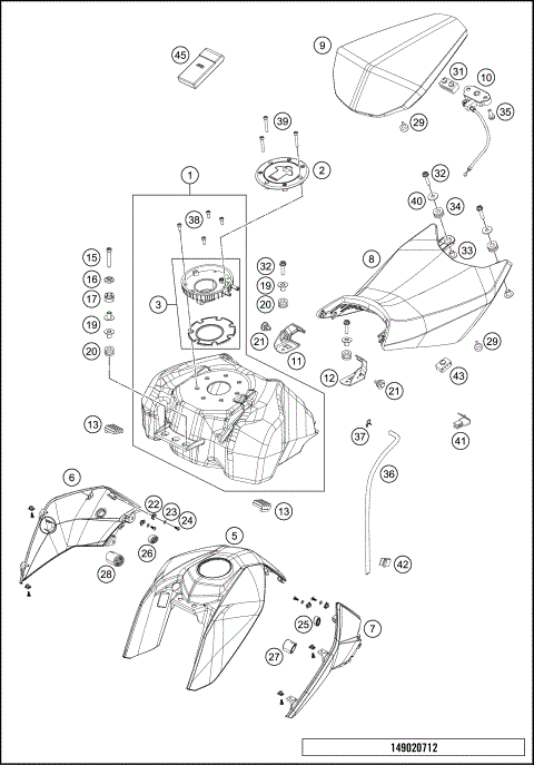 T ANK, SEA T , COVER