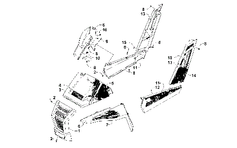FRONT AND SIDE PANEL ASSEMBLIES [300422]