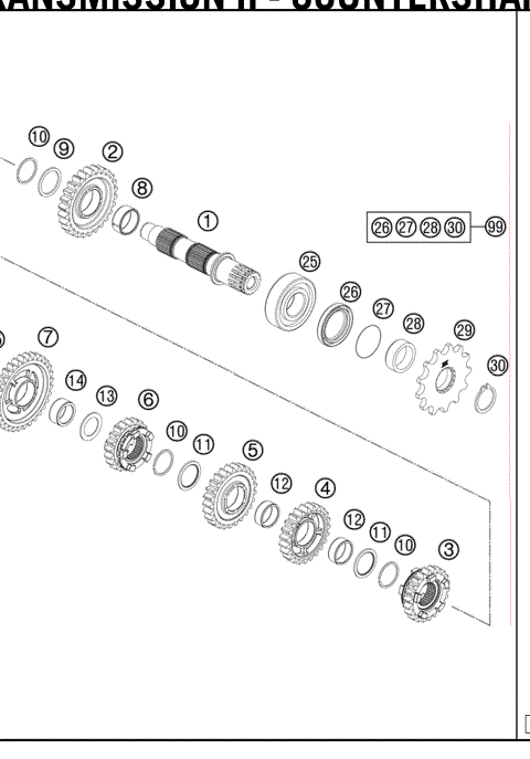 TRANSMISSION II - COUNTERSHAFT 