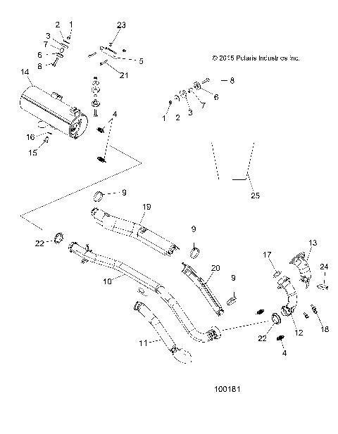 ENGINE, EXHAUST - A16SET57C1/C7/SES57C1/C2/SBT57C1 [100181]