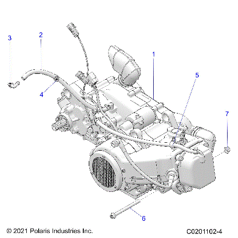 ENGINE, ENGINE and TRANSMISSION MOUNTING - Z23HCB18A2/B2 (C0201102-4)