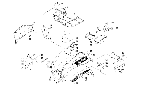 FRONT RACK, BODY PANEL, AND HEADLIGHT ASSEMBLIES [93187]