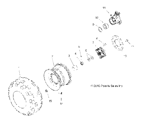 WHEELS, REAR TIRE and BRAKE DISC - A20SDE57K5 (49ATVWHEELREAR11SP500)