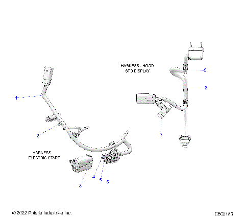 ELECTRICAL, WIRE HARNESS, HOOD, ELEC. START - S24TLB6RSL/REL (602133)