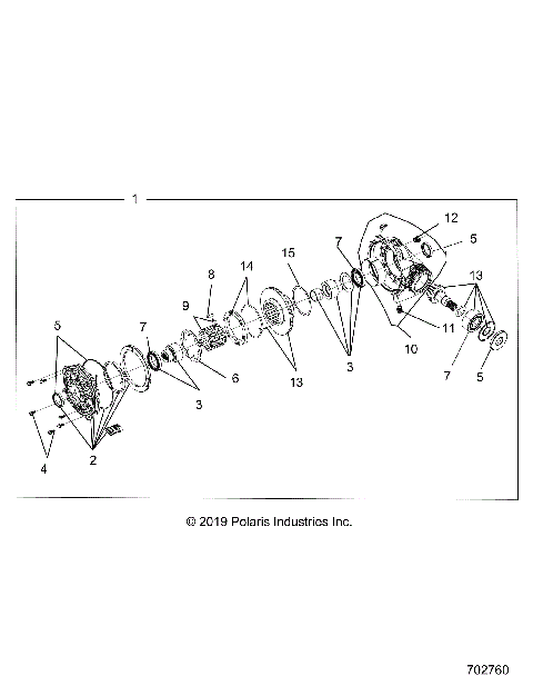 DRIVE TRAIN, FRONT GEARCASE - Z20N4E99NC (702760)