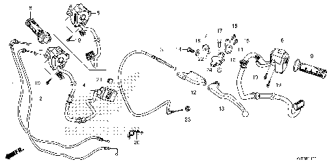 HANDLE LEVER@SWITCH@CABLE