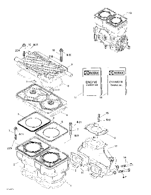 01- Cylinder, Exhaust Manifold