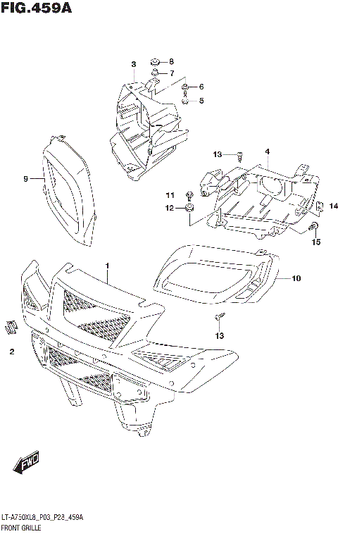 FRONT GRILLE (LT-A750XL8 P03)
