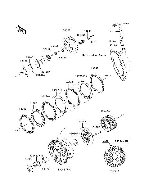 2005 Kawasaki Motorcycles Parts Diagrams | Crossbay