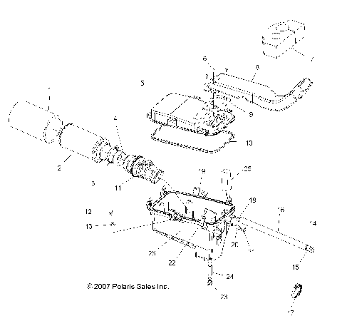 ENGINE, AIR INTAKE SYSTEM - A08DN76FC (49ATVAIRBOX08SPTRG800)